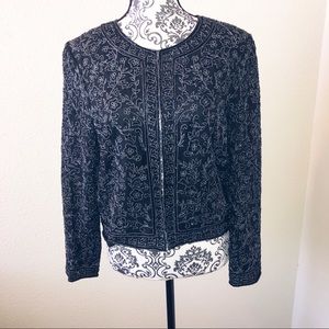Vintage Silk Beaded Jacket/Top